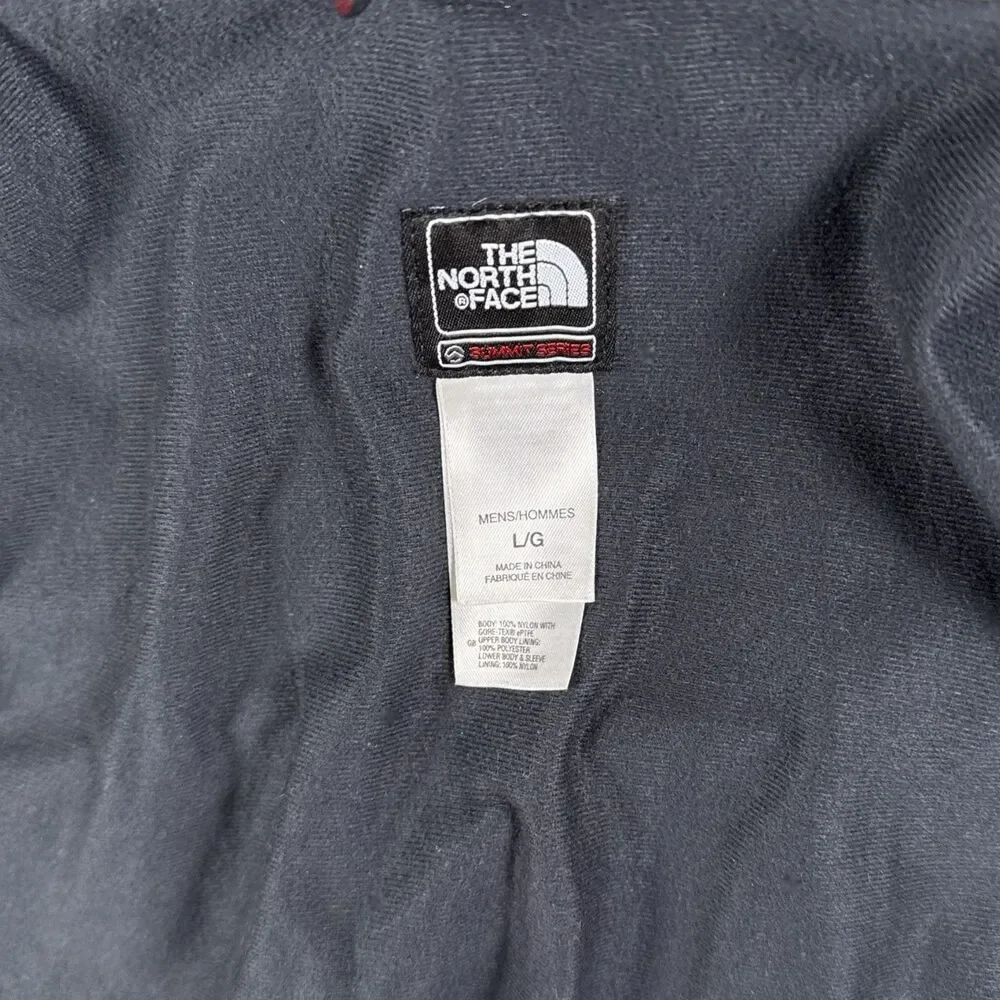 Vintage North Face Mens Summit Series Gore-Tex Jacket Blue Hooded Shell Size Lrg